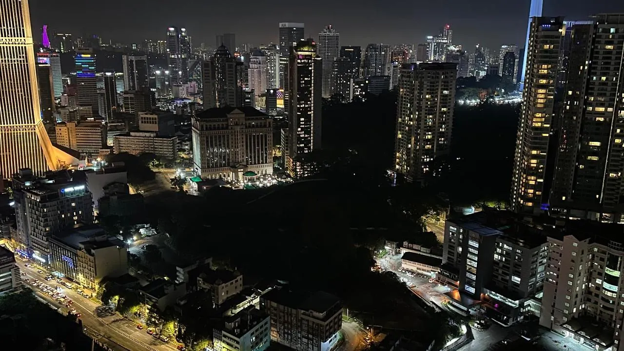 Skyline View In Bukit Bintang The Robertson 42F Lägenhet Kuala Lumpur Malaysia