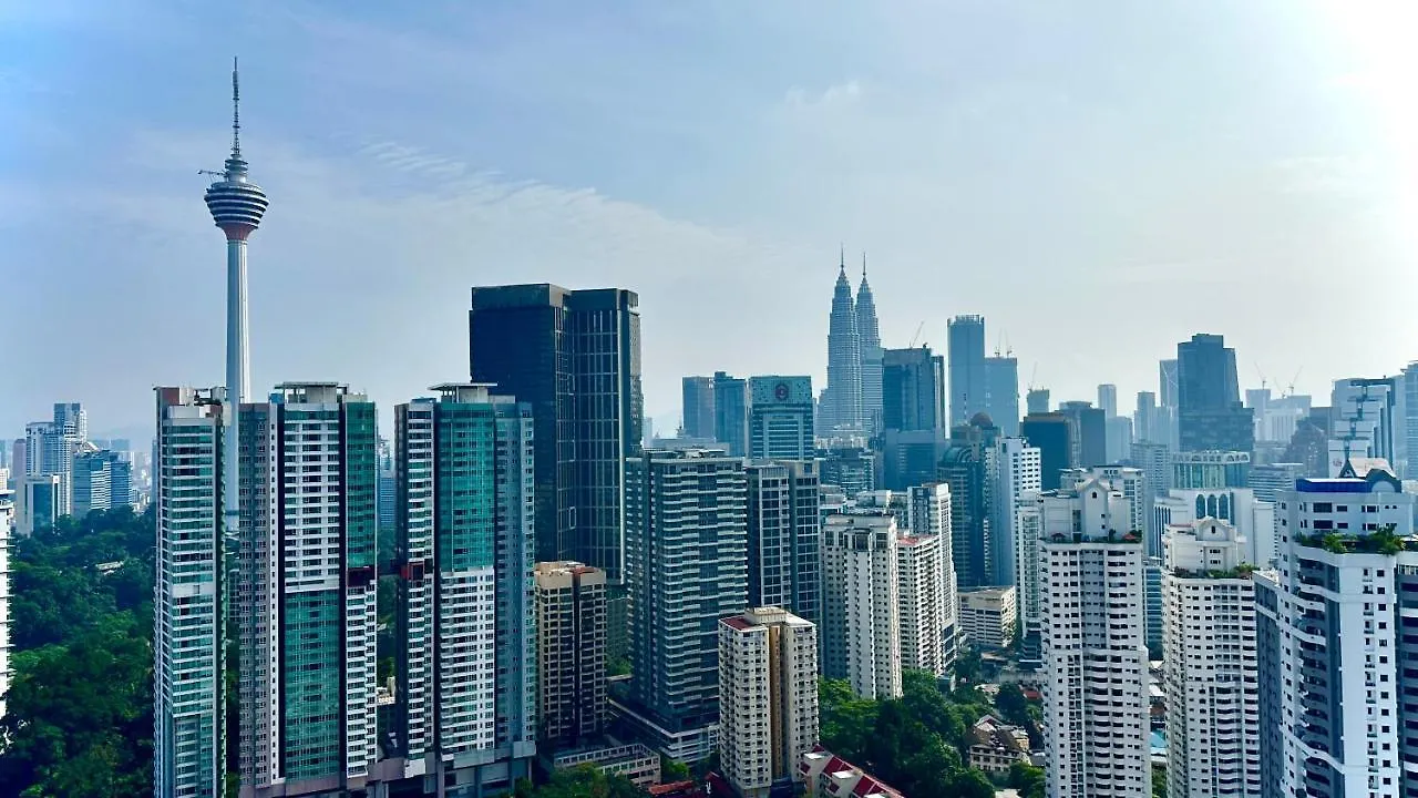 Skyline View In Bukit Bintang The Robertson 42F Lägenhet Kuala Lumpur